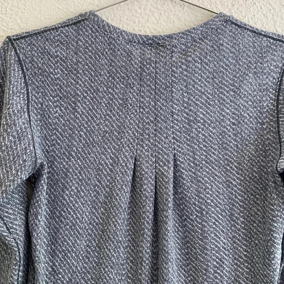 Lululemon Rush Hour Long Sleeve Hazy Heather Heathered White Heathered Black Sz4 - Picture 7 of 9
